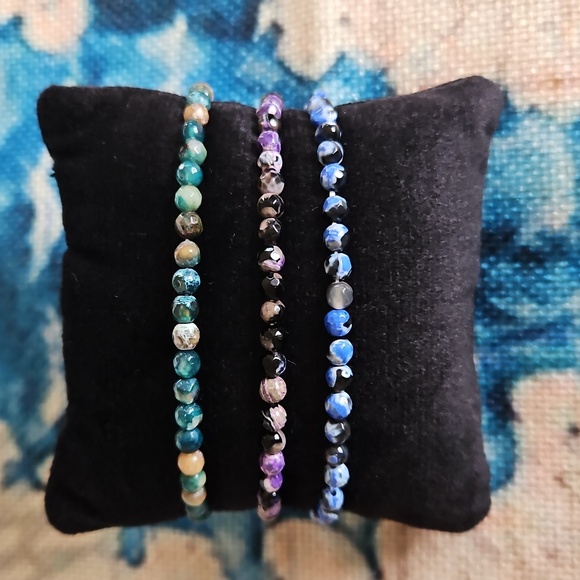 Orca Agate Beaded Bracelets
